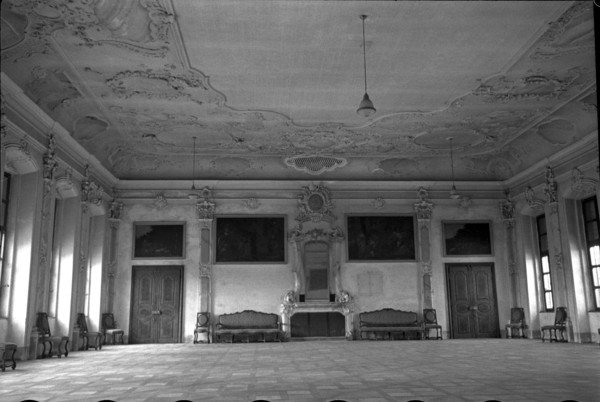 Banquet hall in the St. Urban Monastery around 1942