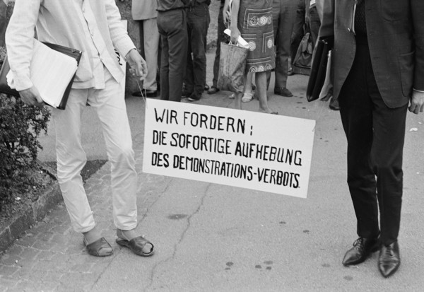 Protest against demonstration ban