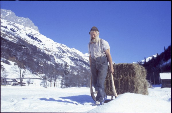 Joder Gisler, mountain farmer 1980.