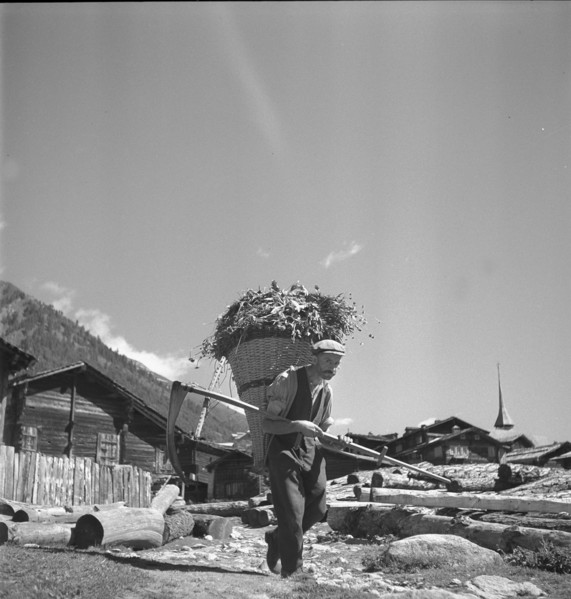 Flea market in Geneva. 1953