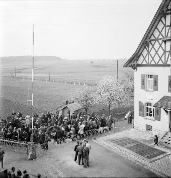 Customs office in Ramsen, April 1945