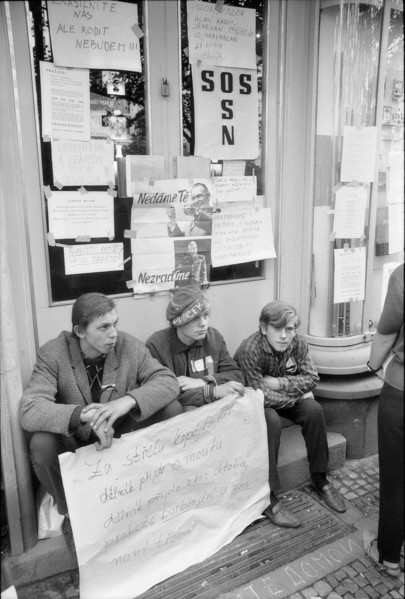 Prague 1968 after the invasion of the Warsaw Pact troops
