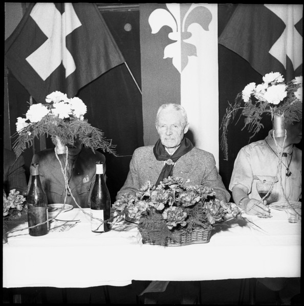 General Guisan at the Scout Delegates' Meeting, 1951