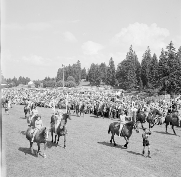 56th MarchéConcours Saignelégier, parade, 1959