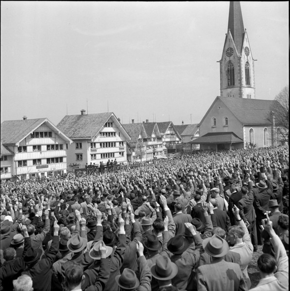 Hundwil: Ausserrhoden Landsgemeinde 1953