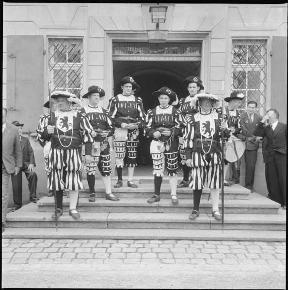 Trogen: Ausserrhoden Landsgemeinde, musicians 1960