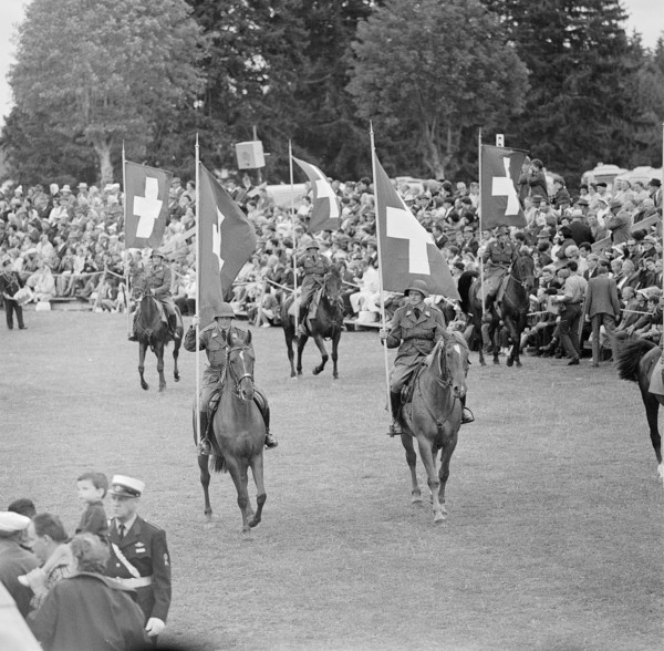 61st MarchéConcours Saignelégier, parade, 1964