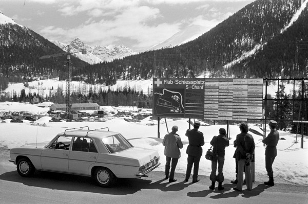 Flab firing ground S-chanf in Engadine 1975