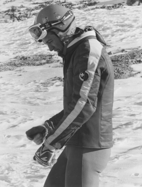 Ski9 World Cup in Val d'Isère  1973: Bernhard Russi.