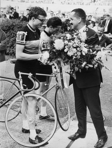 Blick kilometer test 1966: Winner Xaver Kurmann and Martin Speich.