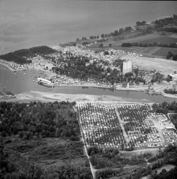 Campingplatz in Tenero, 1965.