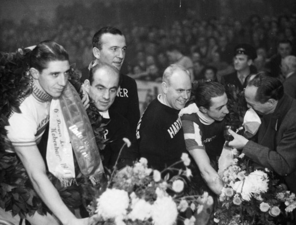 Kopenhagen Sixdays 1951: Oskar Plattner and Kay Werner Nielsen.