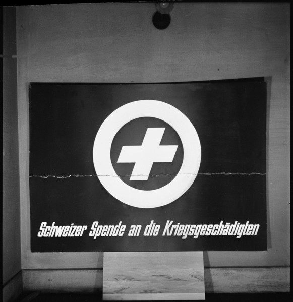 Signet of the Swiss donation, 1944.