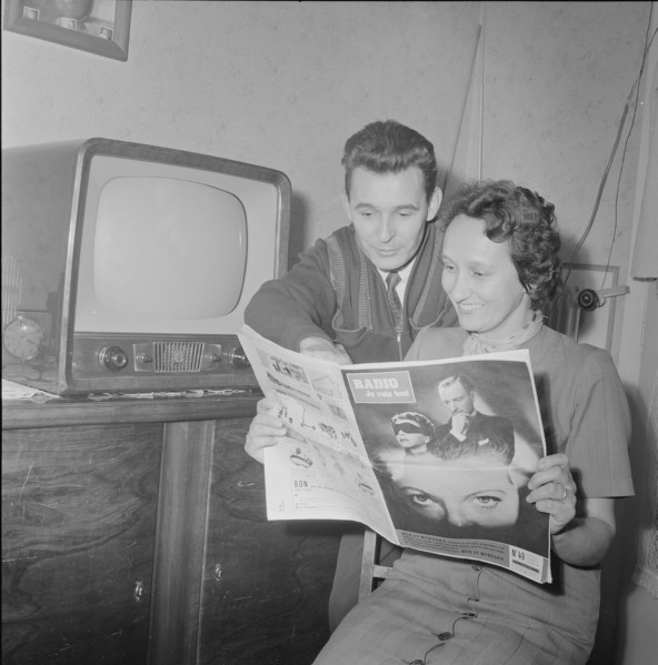 Gaston Fleury, the 30000 th licensee in Switzerland; 1957.