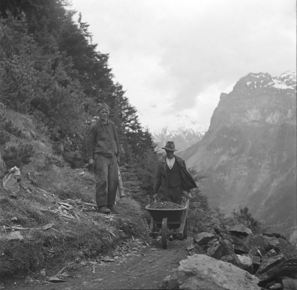 Miners; Kandergrund coal mine; 1940.