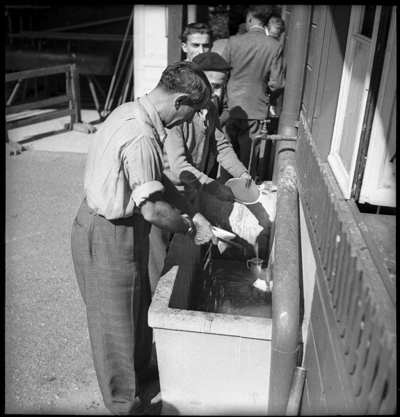 refugees in the  Varembé camp; 1942.