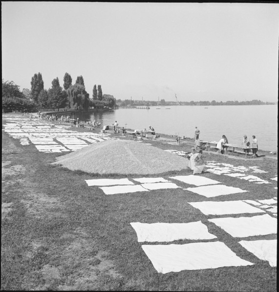 Washing at Lake Constance, 1944.
