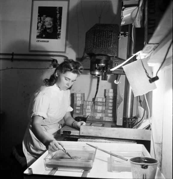 Lab Assistant, 1945.