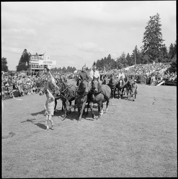 53rd Marché-Concours Saignelégier, roman chariot, 1956.