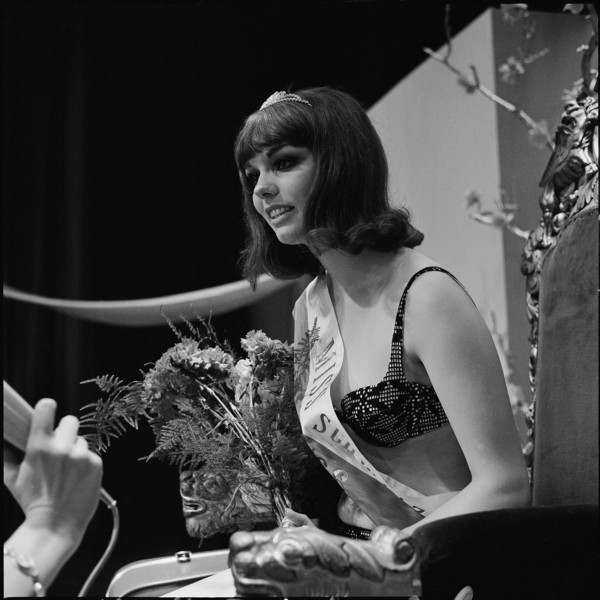Election of Miss Switzerland 1966: Hedy Frick.