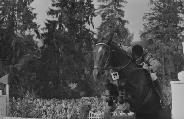 CSIO Lucerne 1974: Markus Fuchs and Lady Seven.