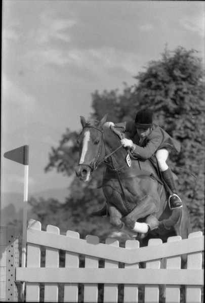 CSIO Lucerne 1974: Peter Reid and Casanova.