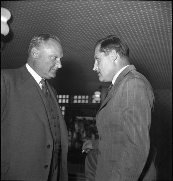 General meeting Swissair, R. Speich, G. von Meiss  1949.