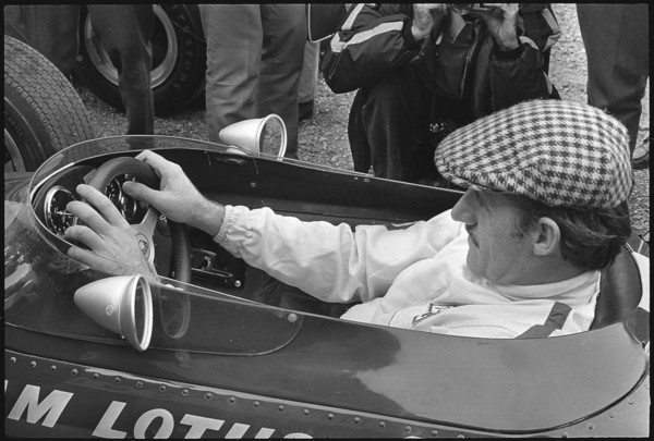 GP Zandvoort 1967: Graham Hill and his Lotus Ford.