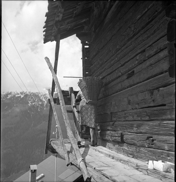 Farmer's wife in St. Luc, Valais, in 1941.