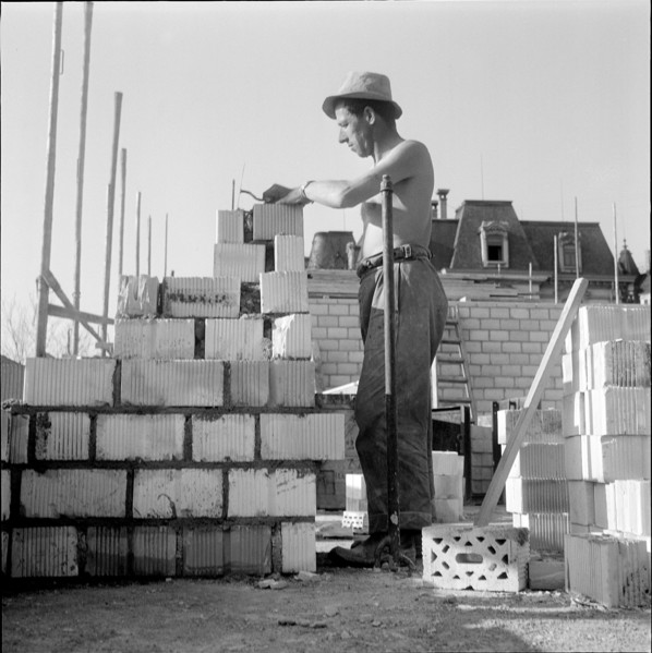 Bricklayer at Work, 1953.