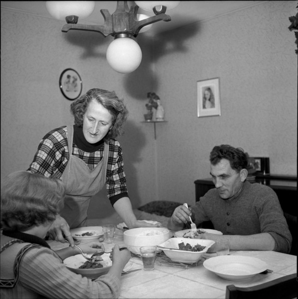 Family at Dinner, 1954.