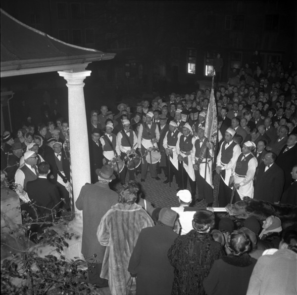 Commemorative ceremony of the murder night of Zurich in 1350.