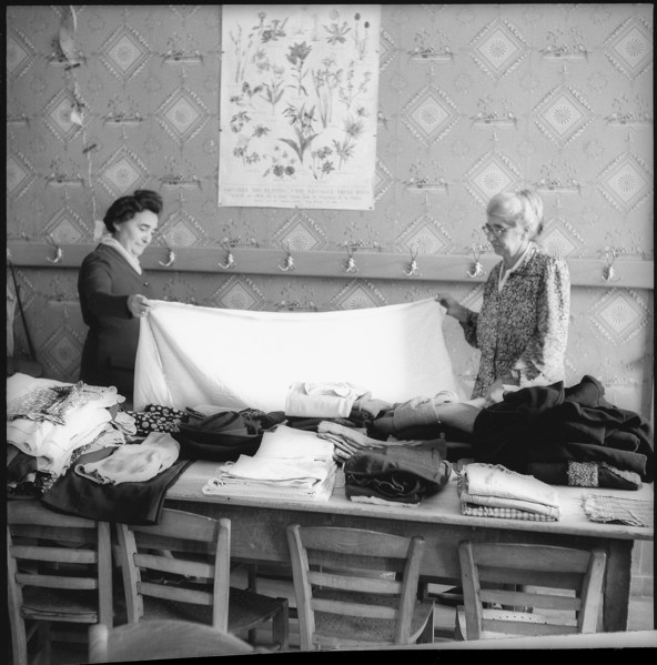 After World War 2: relief action for Lanslebourg, Morges 1945.