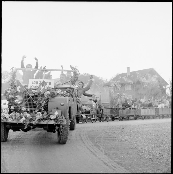100 years of  Rheinfallbahn, Andelfingen 1957.