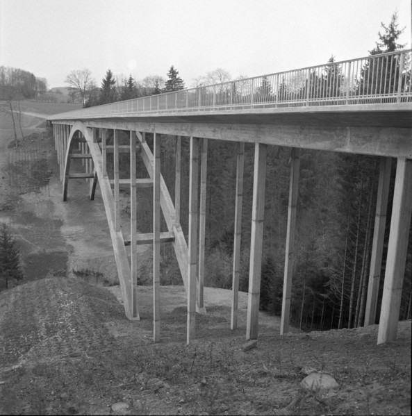 Haut-Gotteron bridge near Tavel; 1959.