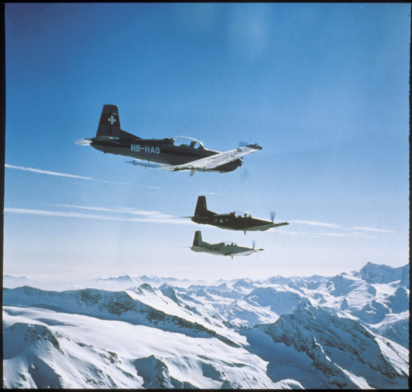 Airplanes over the Alps.