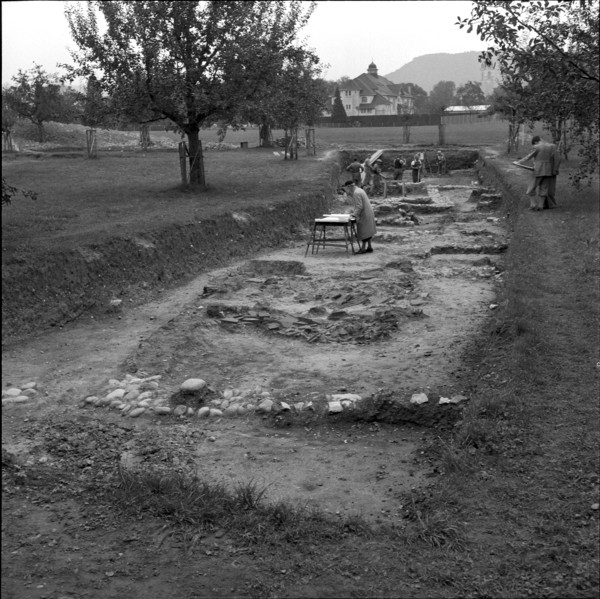 Excavations in Vindonissa, Windisch, 1953.