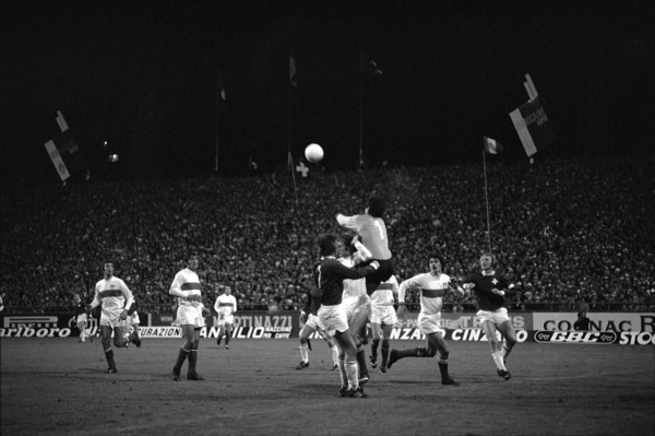 International match Switzerland - Italy 1972: keeper Dino Zoff.