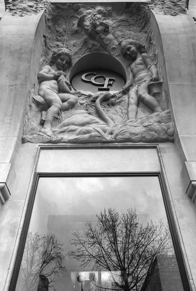 1975, Paris, Art Deco style building.