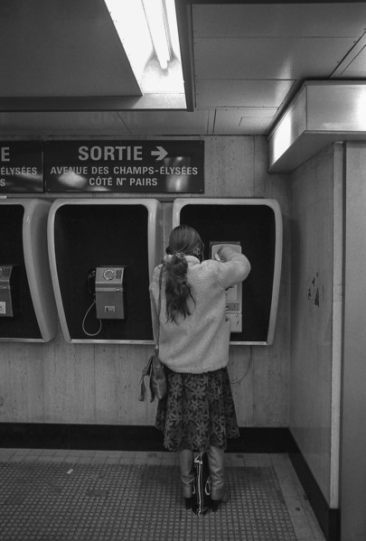 1975, Paris, subway.