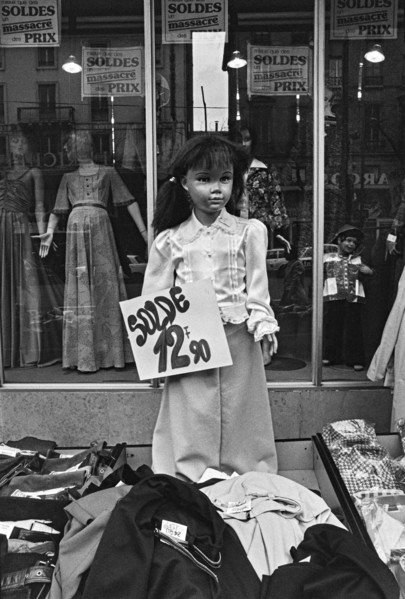 1975, Paris, Marais, shop windows