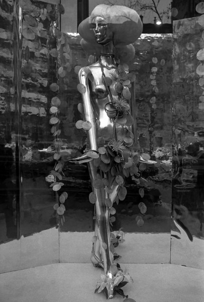 1975, Paris, Marais, shop windows