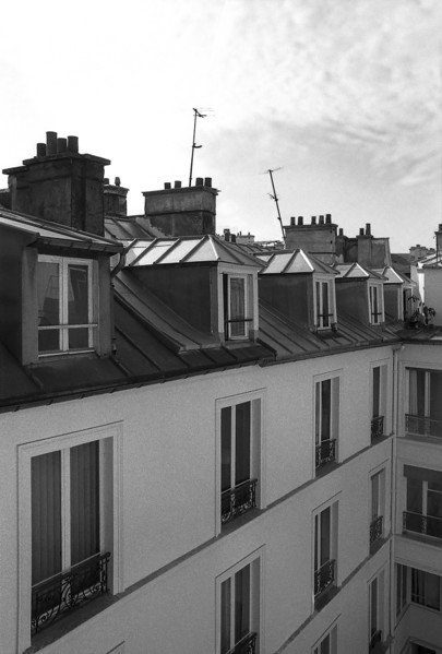 1975, Paris, Rive droite, attics.