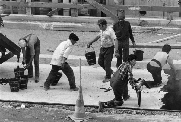 1976, Paris, Rive droite, Centre Pompidou, Beaubourg.