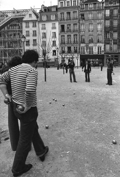 1976, Paris, Rive droite, Centre Pompidou, Beaubourg.