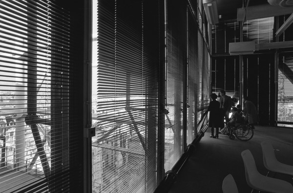 1976, Paris, Rive droite, Centre Pompidou, Beaubourg.