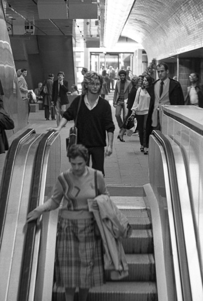 1976, Paris, Rive droite, Centre Pompidou, Beaubourg.