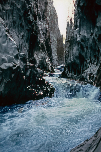 Nature, Italy, region of Sicilia Gole dell'Alcantara (Alcantara Gorges).