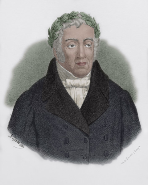 Manuel Jose Quintana (Manuel Jose Quintana y Lorenzo) (1772-1857). Spanish poet and politician. On