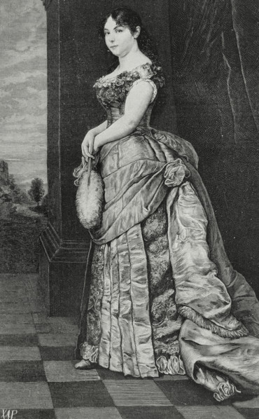Natalie of Serbia (Natalie Petrovna Keschko) (1859-1941). Princess of Serbia (1875-1882) and Queen